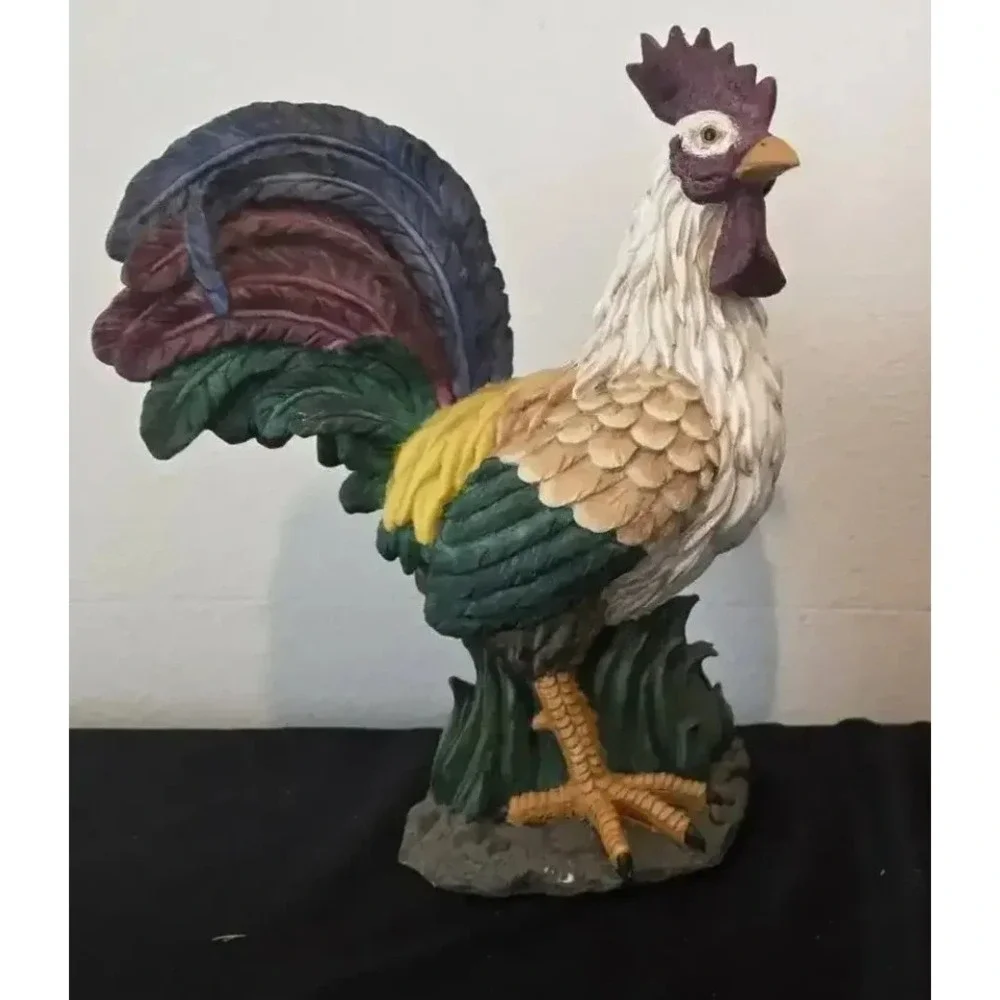 Rooster Resin Figurine Decor